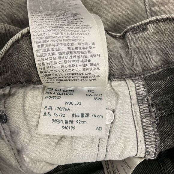 Vintage Levi's Relaxed Straight Leg Men's 30x32 Levis S40196 Gray Wash - Picture 8 of 9